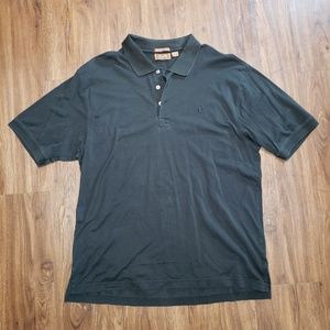 Tasso Elba Men Golf Shirt Black Short Sleeve